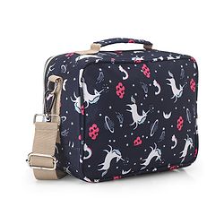 Babyhug Mini Travel Diaper Sling Bag Unicorn Theme- Blue
