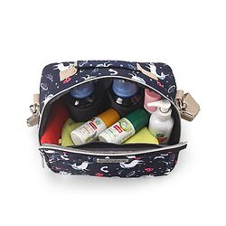 Babyhug Mini Travel Diaper Sling Bag Unicorn Theme- Blue
