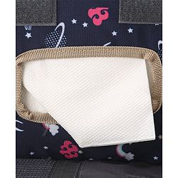Babyhug Mini Travel Diaper Sling Bag Unicorn Theme- Blue
