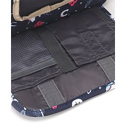 Babyhug Mini Travel Diaper Sling Bag Unicorn Theme- Blue
