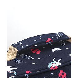 Babyhug Mini Travel Diaper Sling Bag Unicorn Theme- Blue