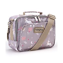 Babyhug Mini Travel Diaper Sling Bag Unicorn Theme- Blue