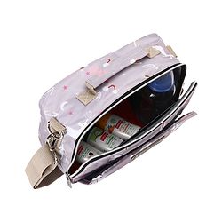 Babyhug Mini Travel Diaper Sling Bag Unicorn Theme- Blue