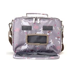 Babyhug Mini Travel Diaper Sling Bag Unicorn Theme- Blue