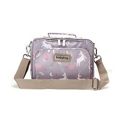 Babyhug Mini Travel Diaper Sling Bag Unicorn Theme- Blue