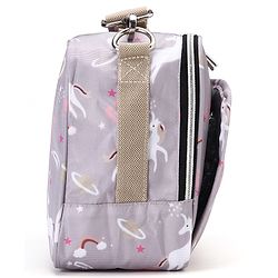 Babyhug Mini Travel Diaper Sling Bag Unicorn Theme- Blue