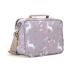 Babyhug Mini Travel Diaper Sling Bag Unicorn Theme- Blue