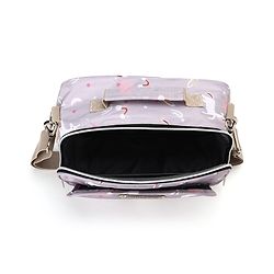 Babyhug Mini Travel Diaper Sling Bag Unicorn Theme- Blue