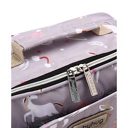 Babyhug Mini Travel Diaper Sling Bag Unicorn Theme- Blue