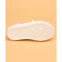 Cute Walk by Babyhug Lace Up Causal Shoes With Unicorn Print - Black