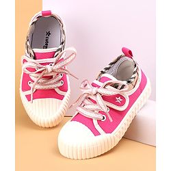 Cute Walk by Babyhug Lace Up Causal Shoes - Pink