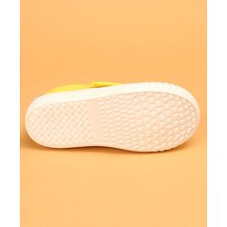 Cute Walk by Babyhug Casual Shoes with Velcro Closure & Dinosaur Patch - Yellow