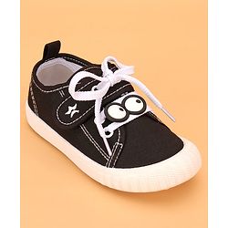 Cute Walk by Babyhug Velcro Casual Shoes- Black