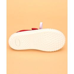 Cute Walk by Babyhug Velcro Casual Shoes- Red