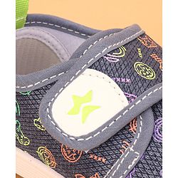 Cute Walk by Babyhug Casual Shoes with Velcro Trophy Print - Blue