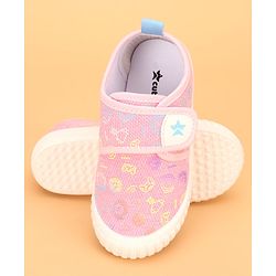 Cute Walk by Babyhug Casual Shoes with Velcro Trophy Print - Blue