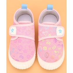 Cute Walk by Babyhug Casual Shoes with Velcro Trophy Print - Blue