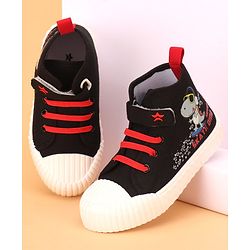 Cute Walk by Babyhug Casual Shoes with Velcro Closure - Black