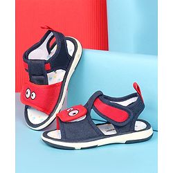 Cute Walk by Babyhug Light Weight Velcro Closure Sandals - Navy Blue