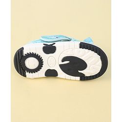 Cute Walk By Babyhug Sandals With Velcro Closure & Mesh Detailing - Aqua Blue