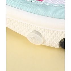 Cute Walk By Babyhug Sandals With Velcro Closure & Mesh Detailing - Aqua Blue