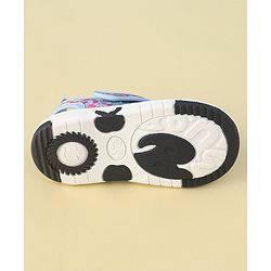 Cute Walk by Babyhug Velcro Closure Sandals with Butterfly Applique  - Blue