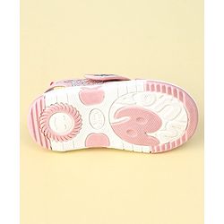 Cute Walk by Babyhug Velcro Closure Sandals with Butterfly Applique  - Light Pink