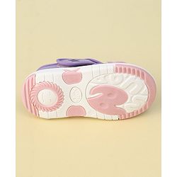 Cute Walk by Babyhug Sandals with Velcro Closure Bow Applique - Purple(May Very Bow Color)