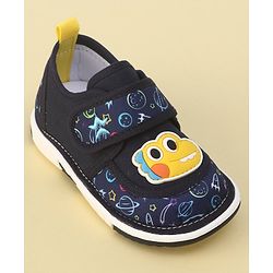 Cute Walk by Babyhug Sandals with Velcro Closure  Space Print - Navy Blue