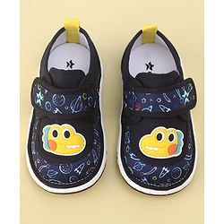 Cute Walk by Babyhug Sandals with Velcro Closure  Space Print - Navy Blue