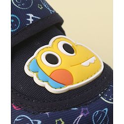 Cute Walk by Babyhug Sandals with Velcro Closure  Space Print - Navy Blue