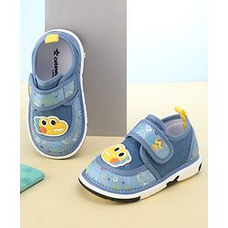 Cute Walk by Babyhug Sandals with Velcro Closure  Space Print - Blue