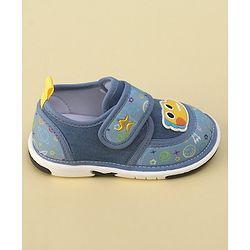 Cute Walk by Babyhug Sandals with Velcro Closure  Space Print - Blue