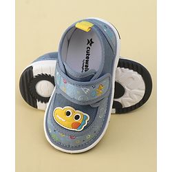 Cute Walk by Babyhug Sandals with Velcro Closure  Space Print - Blue