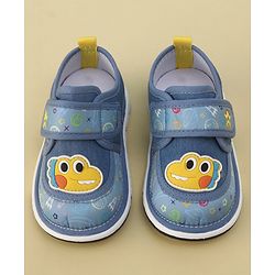 Cute Walk by Babyhug Sandals with Velcro Closure  Space Print - Blue