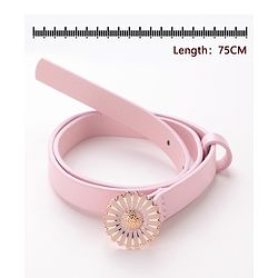 Babyhug  Free Size  Belt with Floral Buckle - Pink