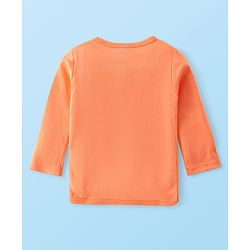 Babyhug 100% Interlock Cotton Knit Full Sleeves Front Open Antibacterial Vests with Polka Dot & Floral Print Pack of 3 - Orange Pink & White