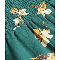 Babyhug Full Sleeves Top with Floral Print - Green