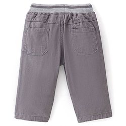 Babyhug Cotton Woven Full Length Trouser Solid Colour with Stretch - Rust