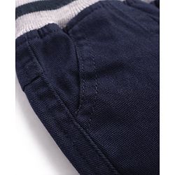 Babyhug Cotton Woven Full Length Trouser Solid Colour with Stretch - Rust
