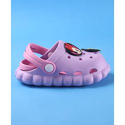 Cute Walk by Babyhug Disney Clogs with Backstrap Minnie Mouse Applique - Purple