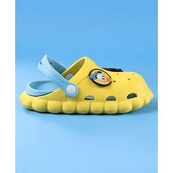 Cute Walk by Babyhug Disney Clogs With Back Strap Closure & Mickie Mouse & Friends Graphics - Yellow