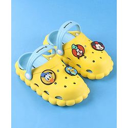 Cute Walk by Babyhug Disney Clogs With Back Strap Closure & Mickie Mouse & Friends Graphics - Yellow