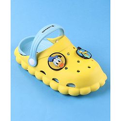 Cute Walk by Babyhug Disney Clogs With Back Strap Closure & Mickie Mouse & Friends Graphics - Yellow