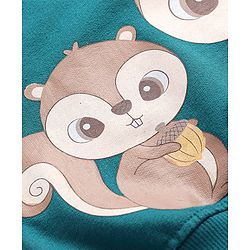 Babyhug Knit Full Sleeves Sweatshirt With Chip N Dale Graphics Pack of 2 - Red & Blue