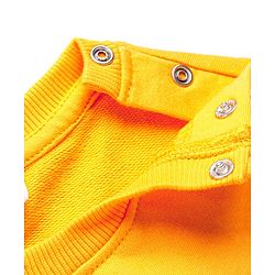 Babyhug Cotton Knit Full Sleeves Sweatshirts With Bear Print Pack of 2 - Yellow & Navy Blue
