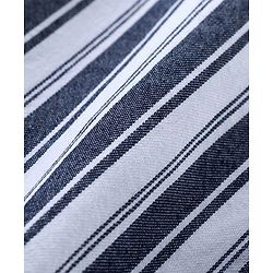 Babyhug Cotton Woven Full Sleeves Striped Regular Collar Shirt & Denim Jeans Set - White & Blue