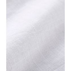 Babyhug Cotton Woven Full Sleeves Mandarin Collar Solid Colour Shirt & Denim Jeans Set - White & Blue