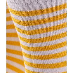 Cute Walk by Babyhug Terry Knit Anti-Bacterial Ankle Length Striped Socks Pack of 3 - Red Blue & Yellow