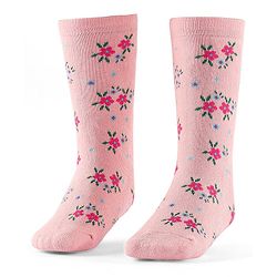 Cute Walk by Babyhug Terry Knit Anti-Bacterial Ankle Length Floral & Polka Dots Design Socks Pack of 3 - Pink Peach & Blue